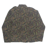 BATTERIES NOT INCLUDED Womens Printed Shirt Brown Collared Polka Dot M