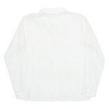 Womens Shirt White Collared Long Sleeve M