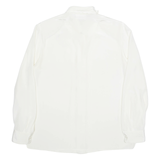 CIFU Womens Blouse Cream Collared Long Sleeve M