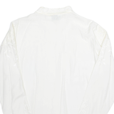 TOGETHER Womens Oversized Blouse White Long Sleeve XL