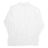 TOGETHER Womens Oversized Blouse White Long Sleeve XL