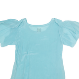 BLEUS Womens Bardot Top Blue L