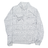 Womens Blouse Silver Collared Long Sleeve Viscose M