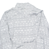 Womens Blouse Silver Collared Long Sleeve Viscose M