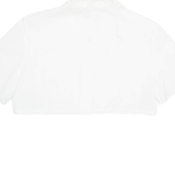Womens Cropped Shirt White Collared M