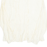 WOMAN H&M Womens Blouse Beige Long Sleeve Viscose Floral L