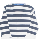 PAUL & SHARK Womens Printed Blouse White Collared Long Sleeve Striped M