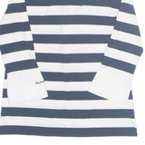 PAUL & SHARK Womens Printed Blouse White Collared Long Sleeve Striped M