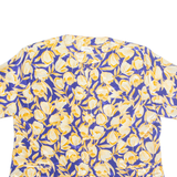 Womens Printed Blouse Blue Floral XL