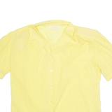 VANITY Womens Shirt Yellow Collared M