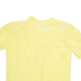 VANITY Womens Shirt Yellow Collared M