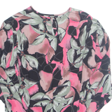 STURZENEGGER Womens Printed Blouse Purple Long Sleeve Floral M