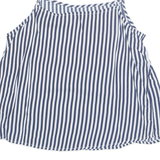 DIVIDED H&M Womens Camisole Top Blue Sleeveless Viscose Striped M