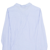 H&M Womens Bardot Shirt Purple Collared Long Sleeve S