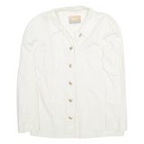 ONLY Womens Shirt Beige Collared Long Sleeve S