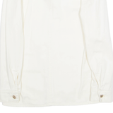 ONLY Womens Shirt Beige Collared Long Sleeve S