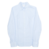 OLYMP Womens Shirt Blue Collared Long Sleeve M