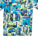 SCHNEBERGER Womens Oversized Top Blue Crazy Pattern M