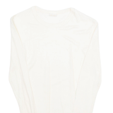 SAWACO Womens Top Cream Long Sleeve Suede S