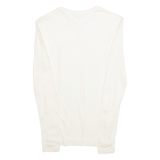 SAWACO Womens Top Cream Long Sleeve Suede S