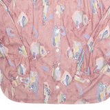 Womens Printed Shirt Red Collared Long Sleeve Crazy Pattern L