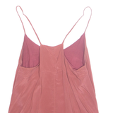 H&M Womens Camisole Top Pink V-Neck Sleeveless Silk XS