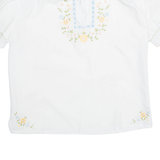 Womens Top White Collared M