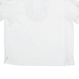 Womens Top White Collared M