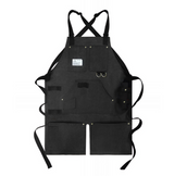 Anypron Black Canvas Gardening Apron – Waterproof, Oilproof Workwear for Gardening, BBQ & Kitchen