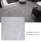 Anyhouz 10pcs Ash Grey Vinyl Wall Tiles – Hairline Pattern Design, Waterproof