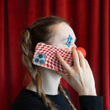 Seashell Red Checks Google Pixel 9a Case