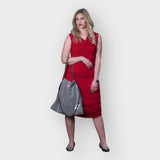 Boudicca Summer Cardinal Red Midi Dress -Inclusive Plus Size up to UK 22 / US 18