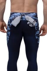 Reverse Blue Camo Meggings