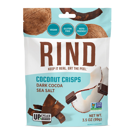 Dark Cocoa Sea Salt Coconut Crisps