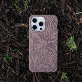 Chocolate Brown Rustic Leaves Samsung Galaxy S23 Case