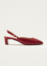 Lindy Bliss Red Leather Pumps