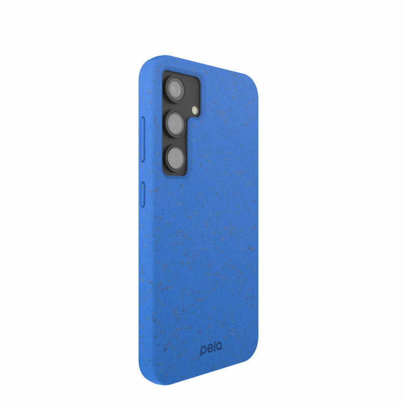 Electric Blue Samsung S24 Phone Case