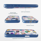 Clear Sardine Cans iPhone 17 Case With True Blue Ridge (MagSafe included)