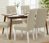 Anyseat Beige Corn Waterproof Chair Cover – Corn Kernel Pattern Stretch Slipcover for Dining Room