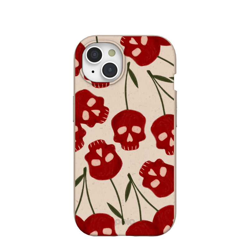 Seashell Scary Cherry iPhone 15 Case