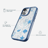Clear Sea and Saddle iPhone 17 Case With True Blue Ridge (MagSafe included)