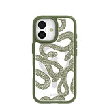 Clear Serpent Sketch iPhone 17 Case With Forest Floor Ridge (MagSafe included)