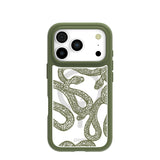 Clear Serpent Sketch iPhone 17 Pro Case With Forest Floor Ridge (MagSafe included)