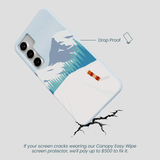 Powder Blue Shredding Peaks Samsung Galaxy S25+(Plus) Case