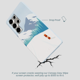 Powder Blue Shredding Peaks Samsung Galaxy S25 Ultra Case