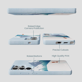 Powder Blue Shredding Peaks Samsung Galaxy S25 Ultra Case
