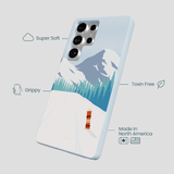 Powder Blue Shredding Peaks Samsung Galaxy S25 Ultra Case