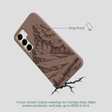 Chocolate Brown Silent Summit Samsung Galaxy S23 Case