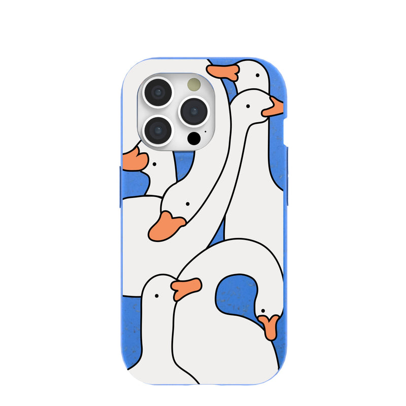 Electric Blue Silly Goose iPhone 15 Pro Case