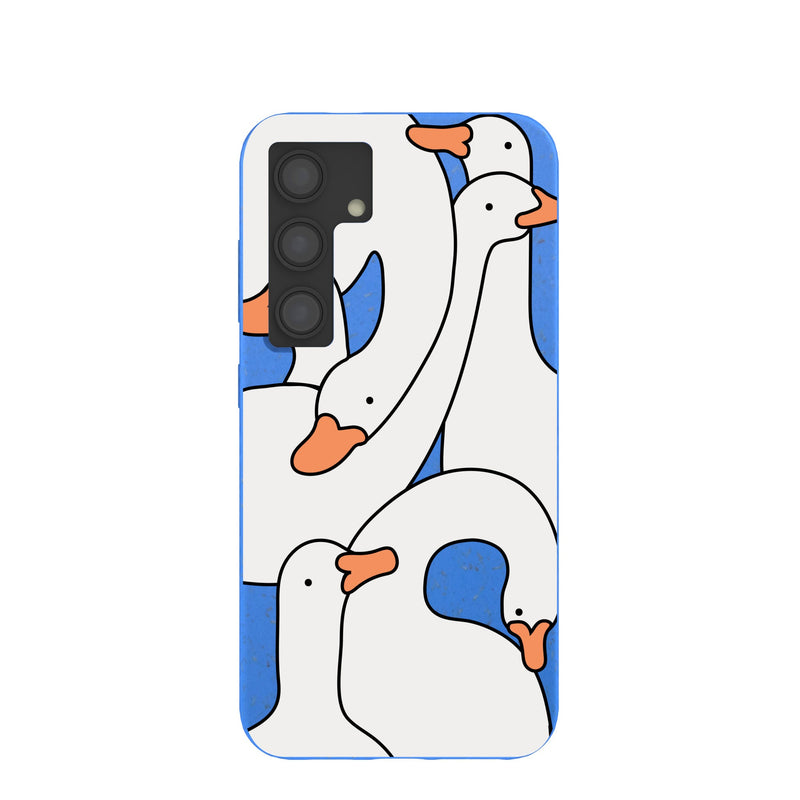 Electric Blue Silly Goose Samsung Galaxy S24 Case